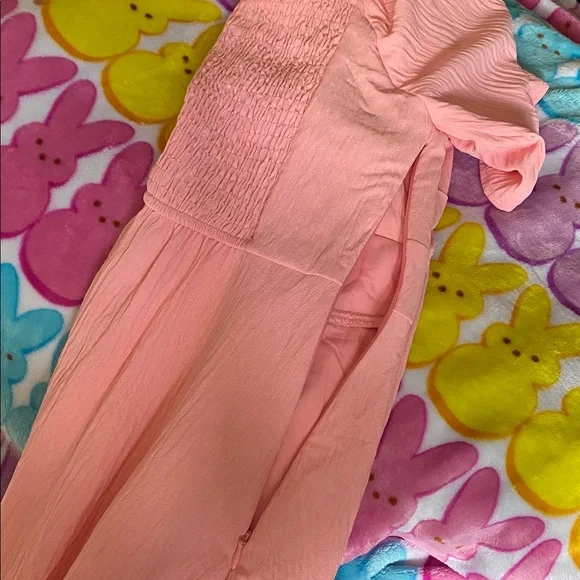 Pink Flutter Sleeve Dress NWTs - Picture 13 of 13